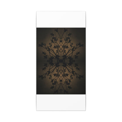Golden Hour Shadow Play Canvas Art - Dark Japandi Seijaku