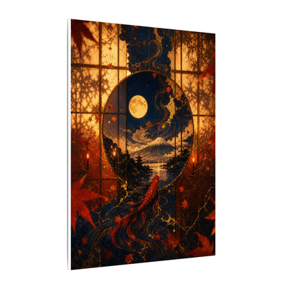 Beautiful Shoji Screen Canvas Art - Gold Vein Kintsugi