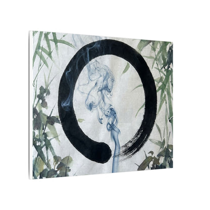 Zen Incense Smoke in Moonlight | Enso Canvas Art