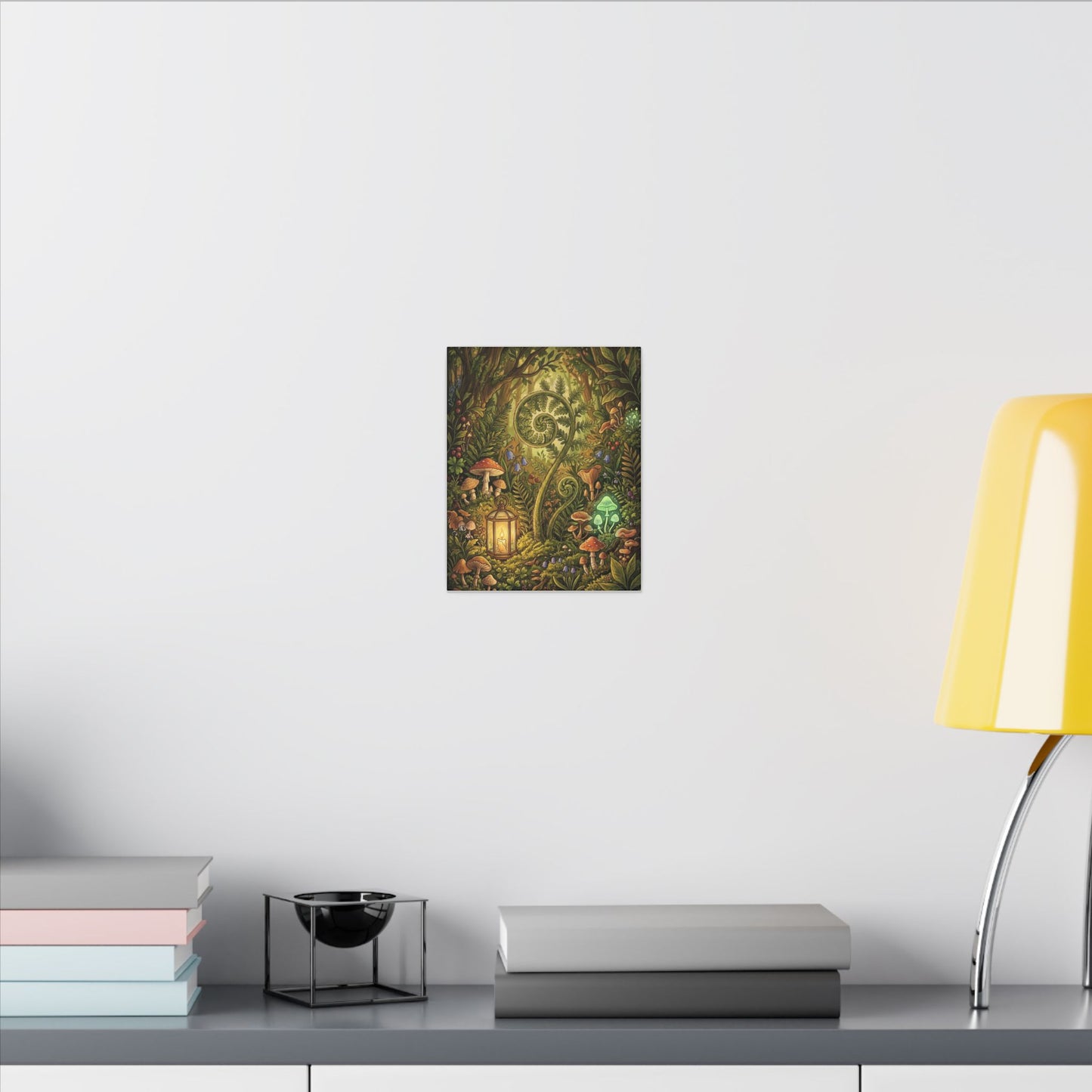 Elegant Ceramic Bowl Canvas Art - Minimal Line Japandi