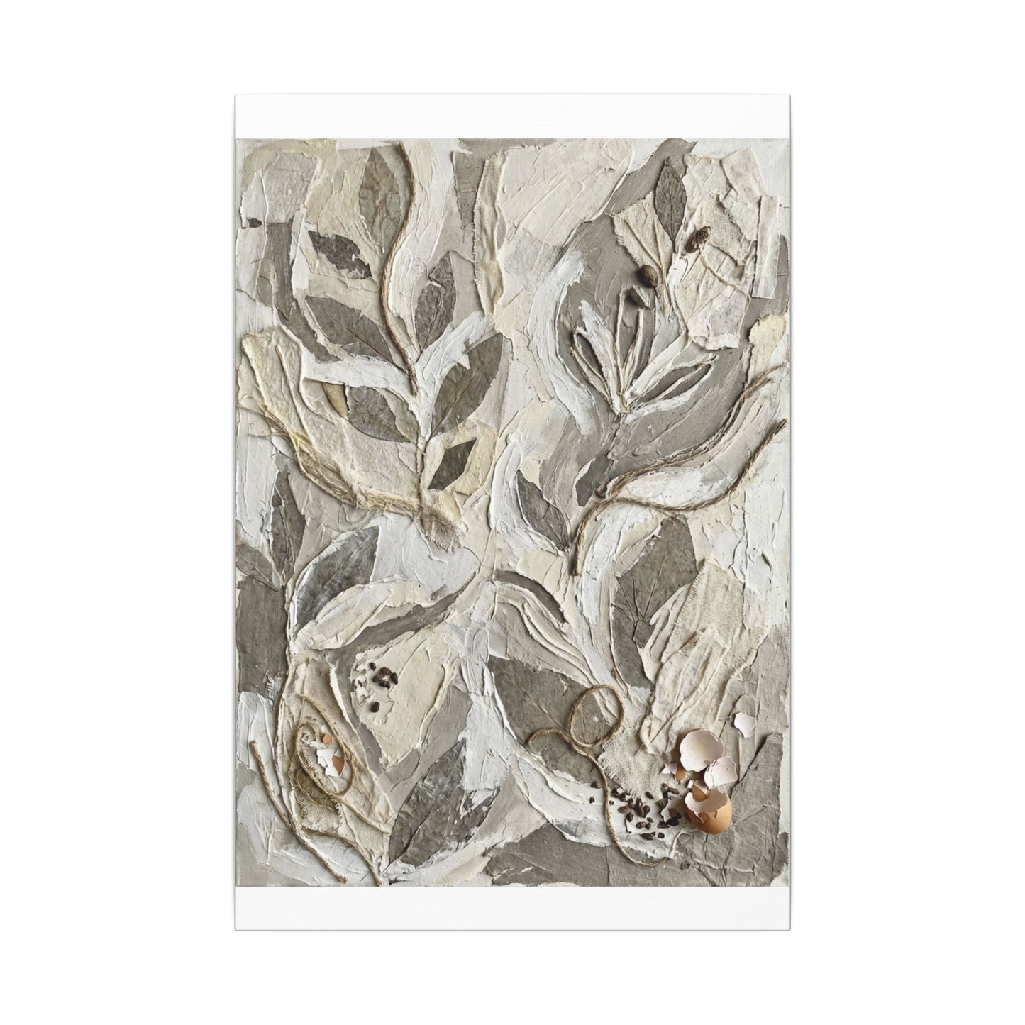 Japandi Textured Canvas Art