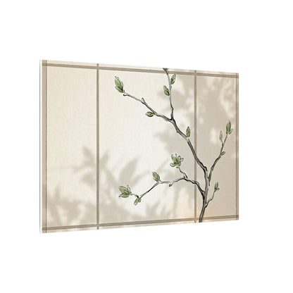 Shoji Screen Spring Canvas Art | Japandi Cozy Design