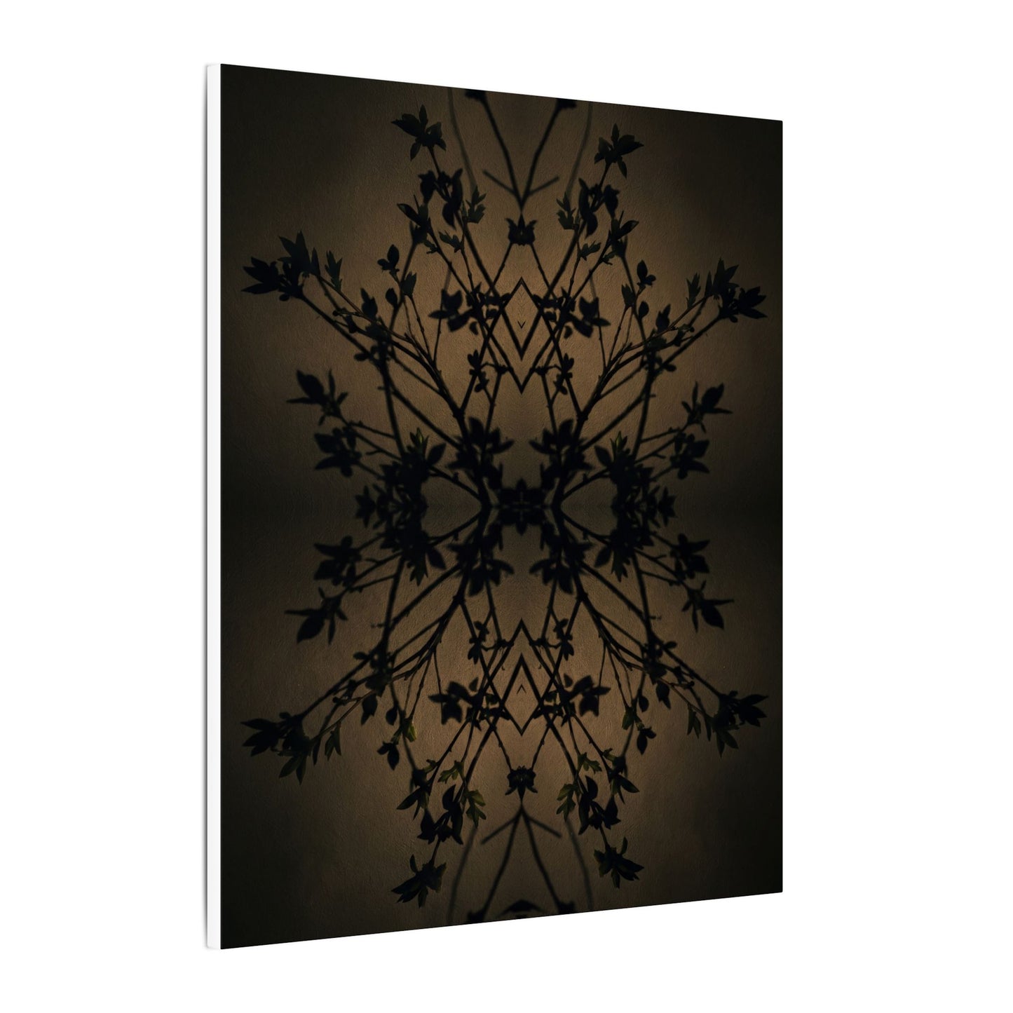 Golden Hour Shadow Play Canvas Art - Dark Japandi Seijaku
