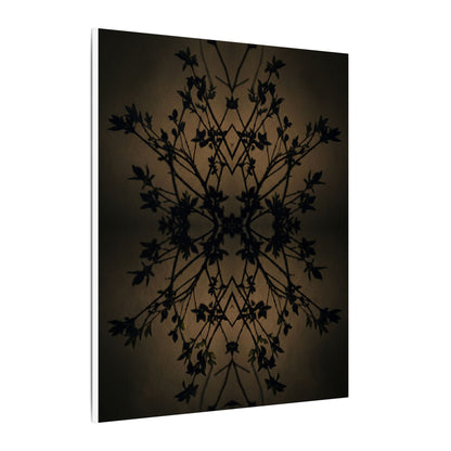 Golden Hour Shadow Play Canvas Art - Dark Japandi Seijaku
