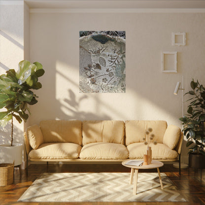 Ceramic Bowl Winter Canvas Art | Japandi Earthy Design