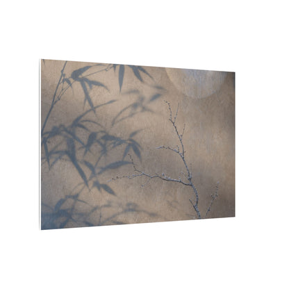 Shadow Play Canvas Art | Winter Japandi Japanese Pattern Art