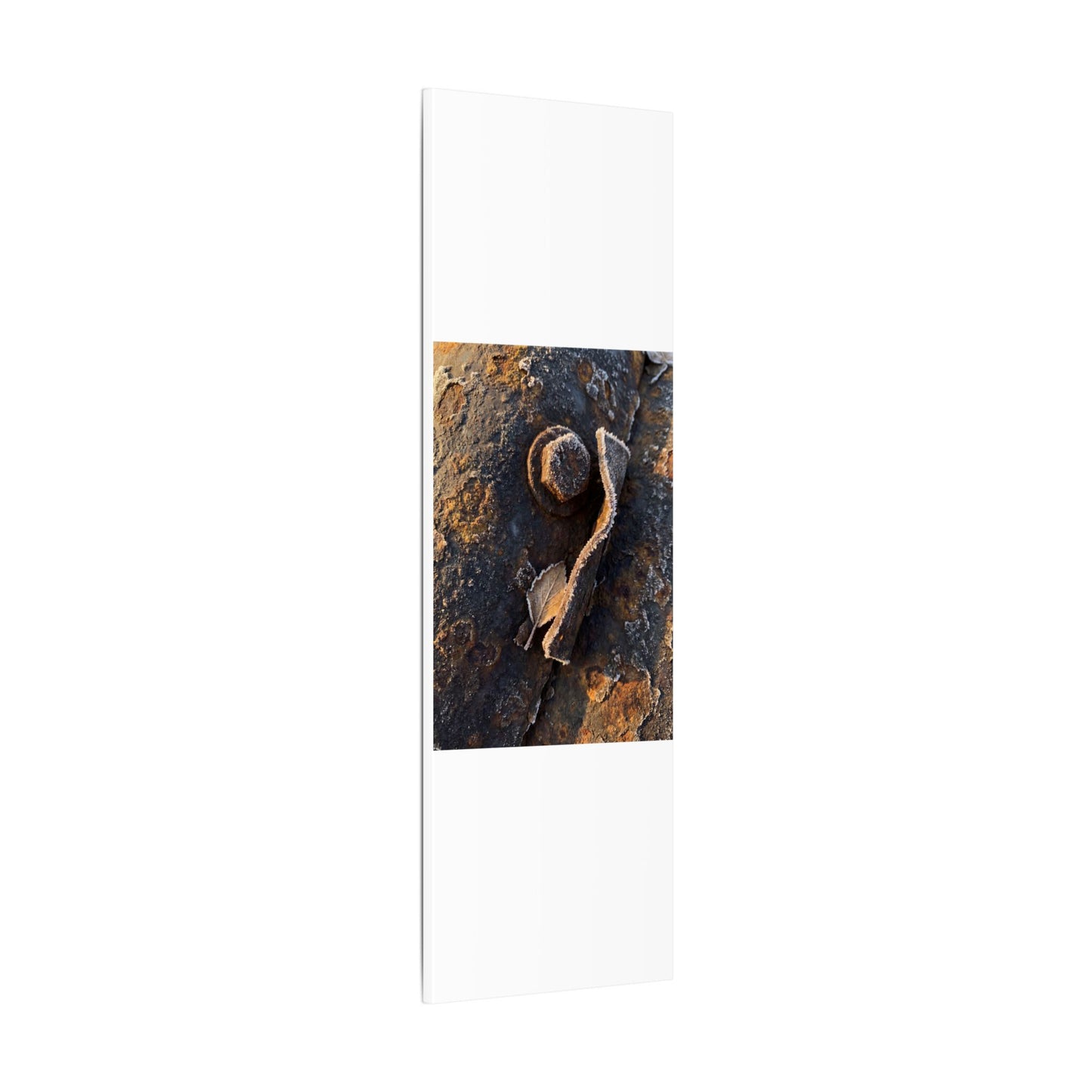 Moody Rust Patina Canvas Art - Moody Minimal Dark Japandi