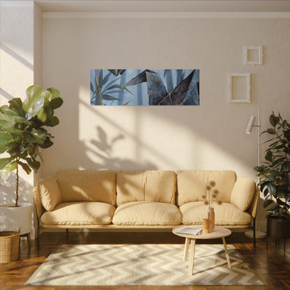 Paper Fold Canvas Art | Summer Kintsugi Crackle Gold Art