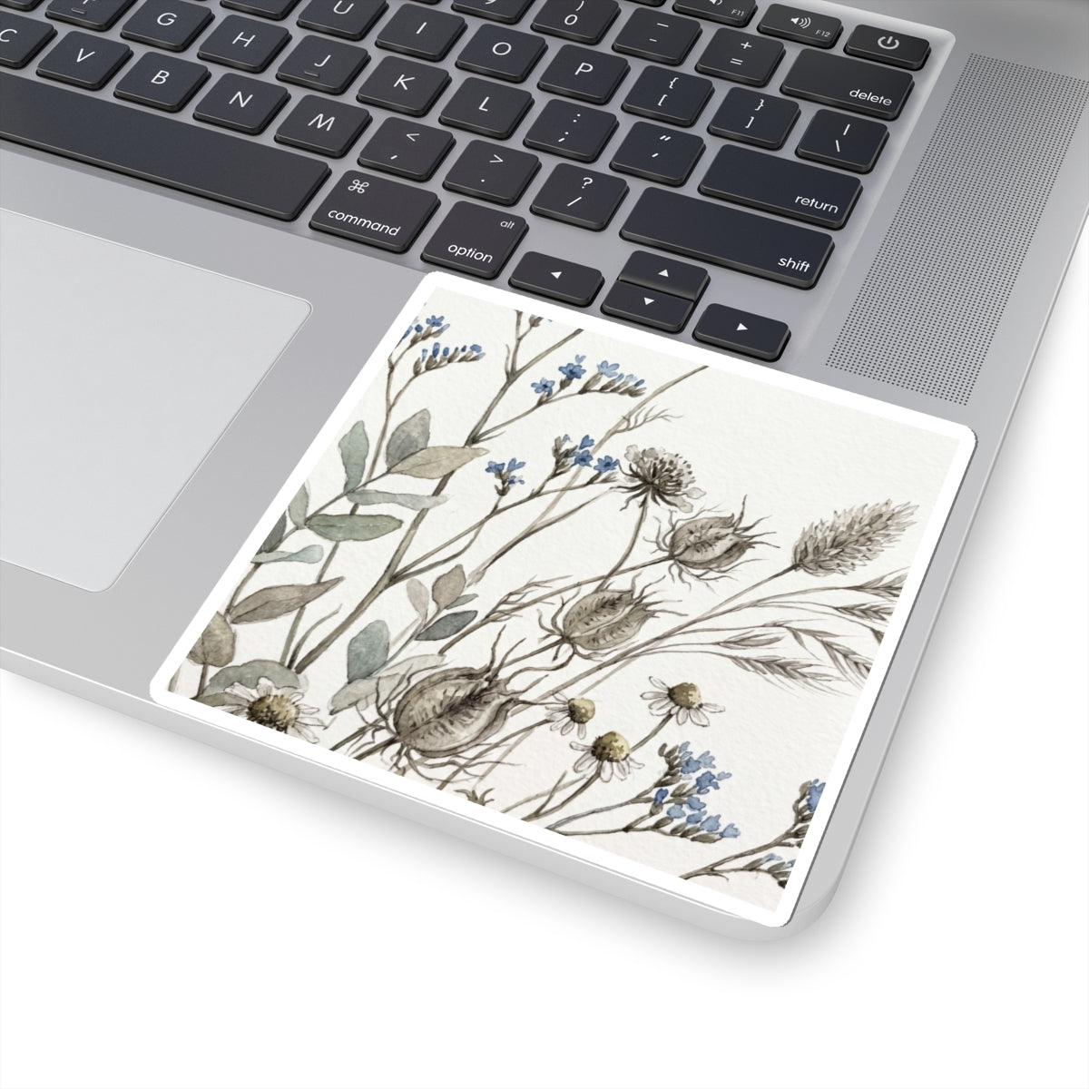 Summer Dried Flowers Watercolor Sticker | Elegant Decor