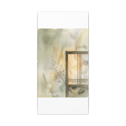 Ma Shoji Screen Canvas Art - Japandi Watercolor