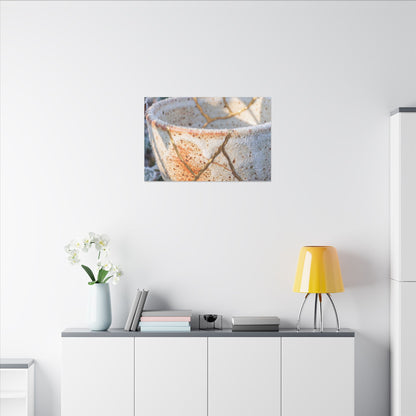 Resilient Ceramic Bowl Canvas Art - Gold Vein Kintsugi