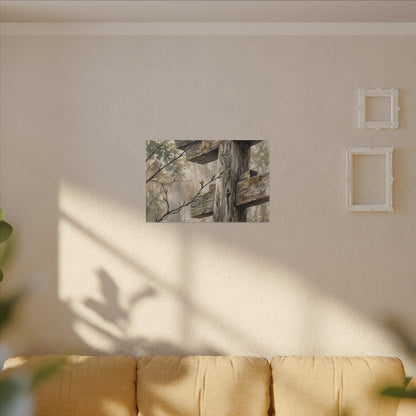 Torii Gate Spring Canvas Art | Japandi Neutral Design