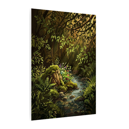 Golden Hour Silk Drape Canvas Art - Dark Japandi Datsuzoku