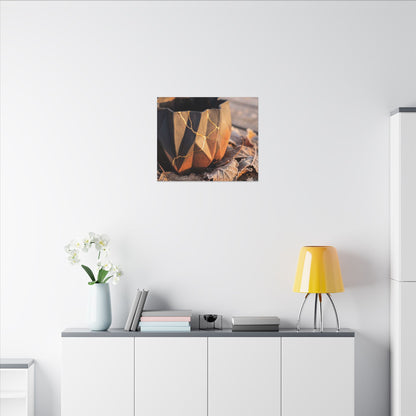 Paper Fold Gold Repair Canvas Art | Philosophical Kintsugi Art