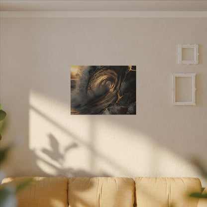 Kanso Ocean Wave Canvas Art - Kintsugi Gold Vein