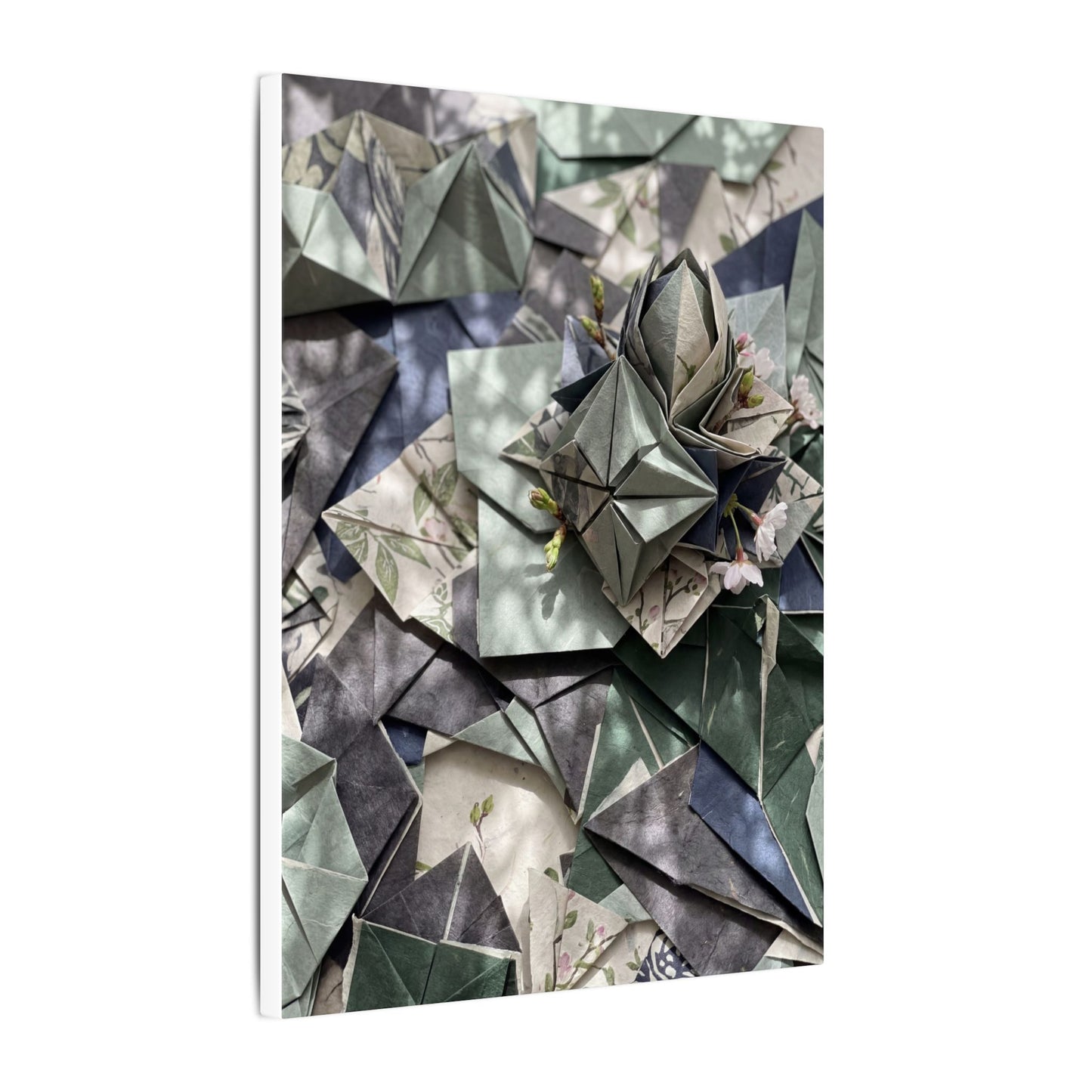 Shibui Paper Fold Canvas Art - Japandi Japanese Pattern