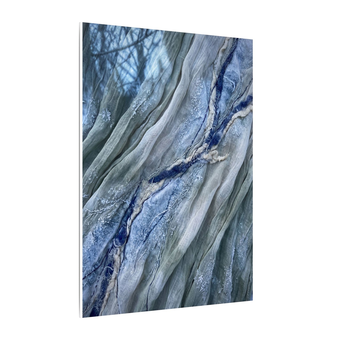 Moonlight Silk Drape Canvas Art - Japandi Mono No Aware