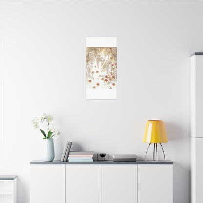Shibui Wisteria Canvas Art - Japandi Japanese Pattern
