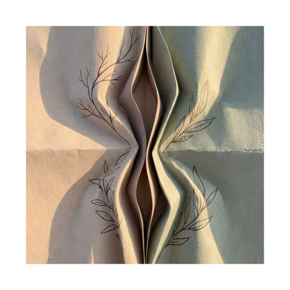 Kanso Paper Fold Wall Art Print - Japandi Minimal Line