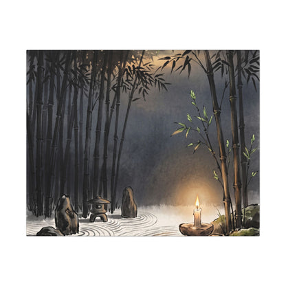 Tranquil Bamboo Grove Canvas Art - Karesansui Zen