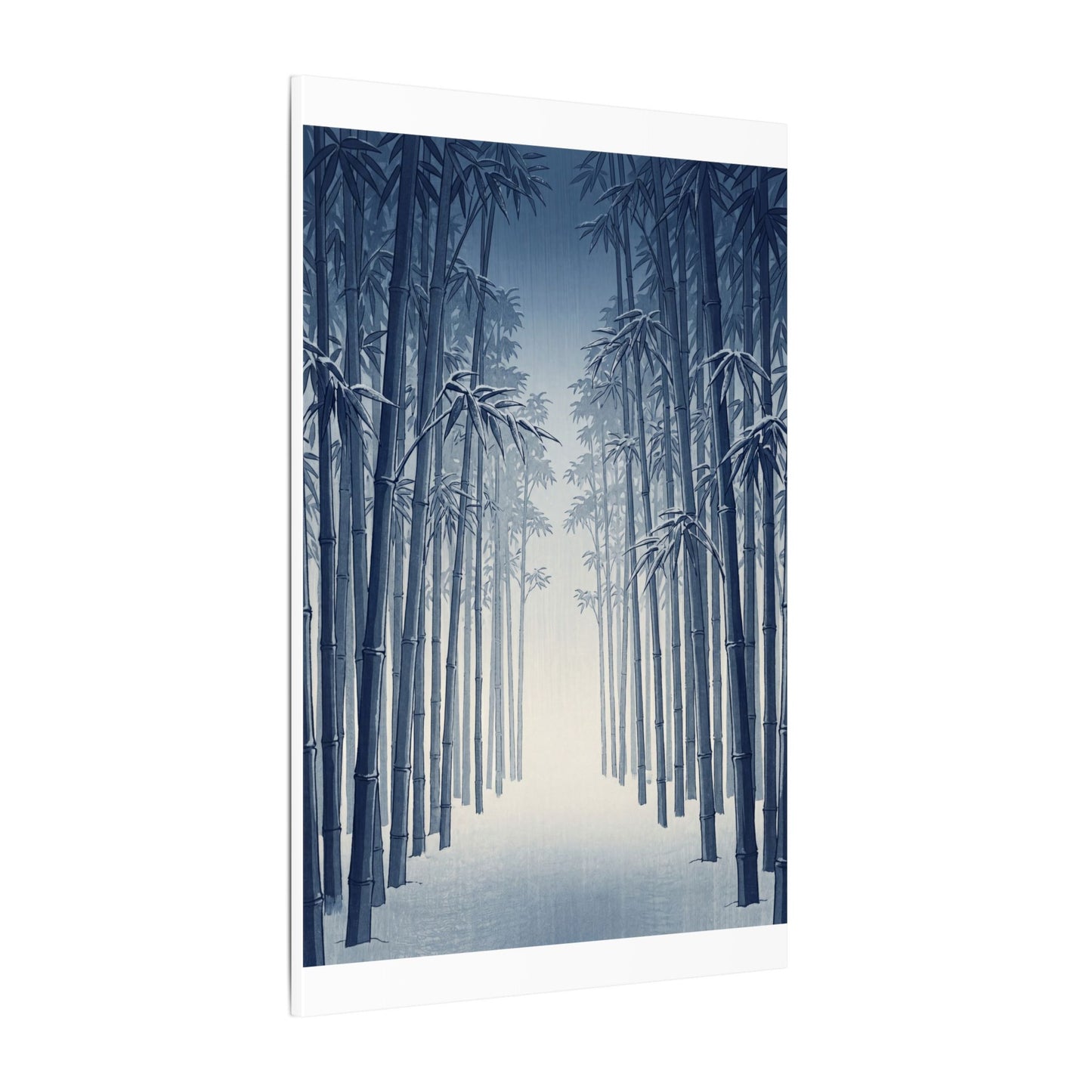 Bamboo Grove Canvas Art | Winter Zen Ukiyo E Inspired Art