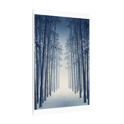 Bamboo Grove Canvas Art | Winter Zen Ukiyo E Inspired Art