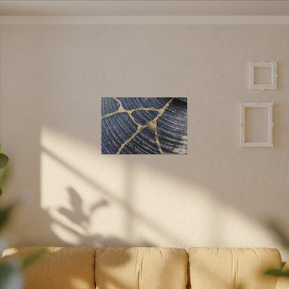 Shibui Water Ripple Canvas Art - Kintsugi Gold Repair