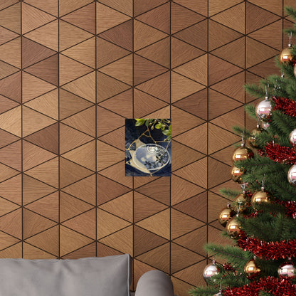 Seijaku Water Ripple Wall Art Print - Kintsugi Gold Repair