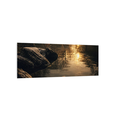 Winter Koi Pond Shadow Zen Canvas Art | Bold Decor