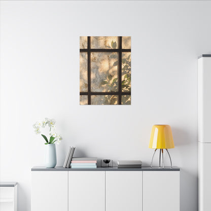 Golden Hour Shoji Screen Canvas Art - Japandi Mono No Aware