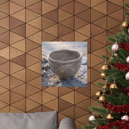 Japandi Ceramic Bowl in Dawn | Japanese Pattern Wall Art Print