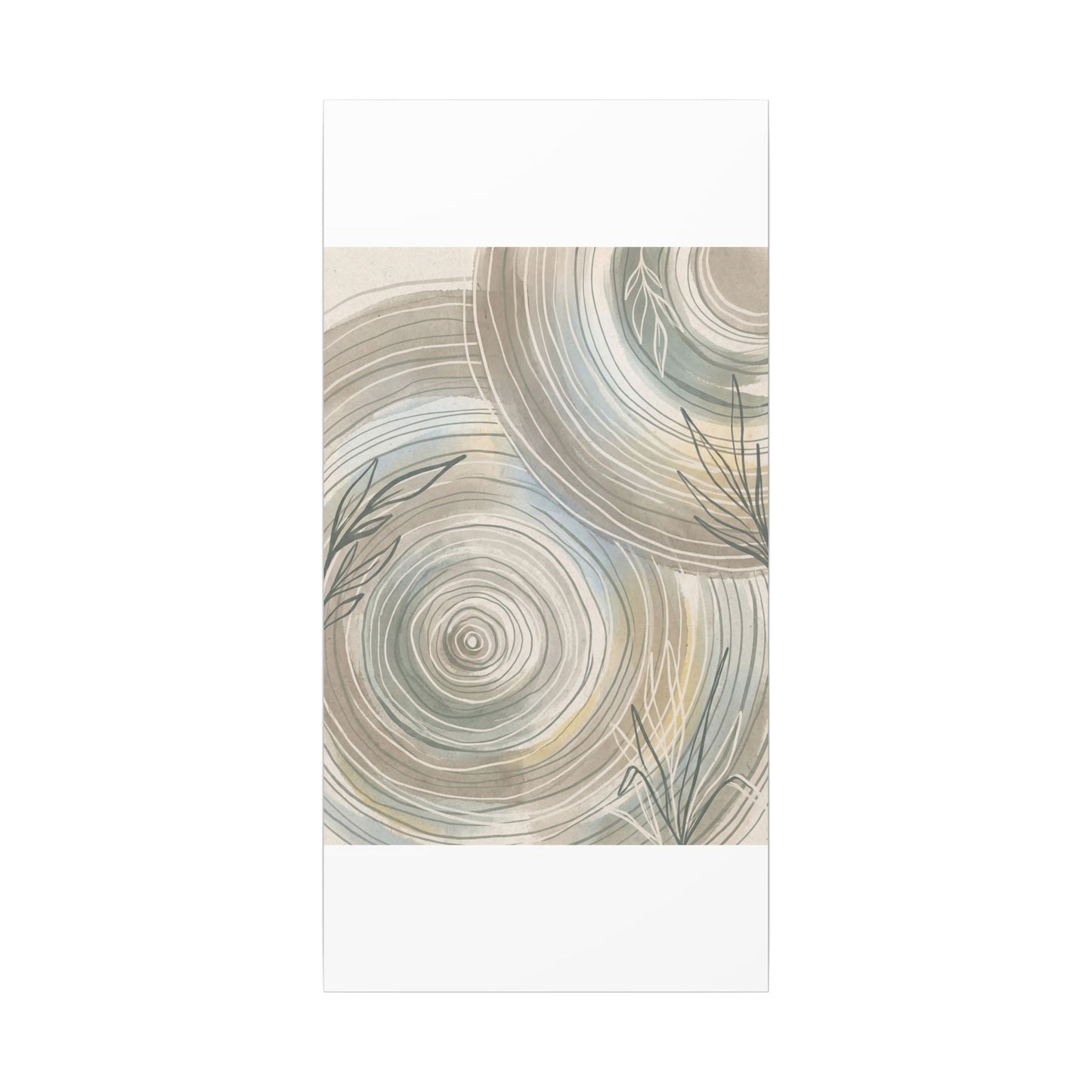 Kanso Water Ripple Canvas Art - Japandi Minimal Line