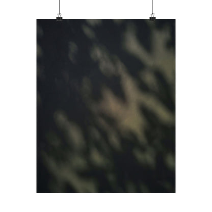 Dappled Shadow Play Wall Art Print - Dark Japandi Ma Art Print