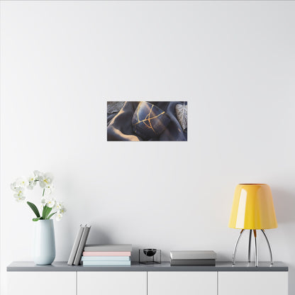Winter Silk Drape Gold Repair Canvas Art | Artful Decor