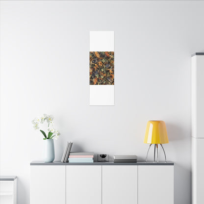 Spring Dried Flowers Japanese Pattern Canvas Art | Warm Decor
