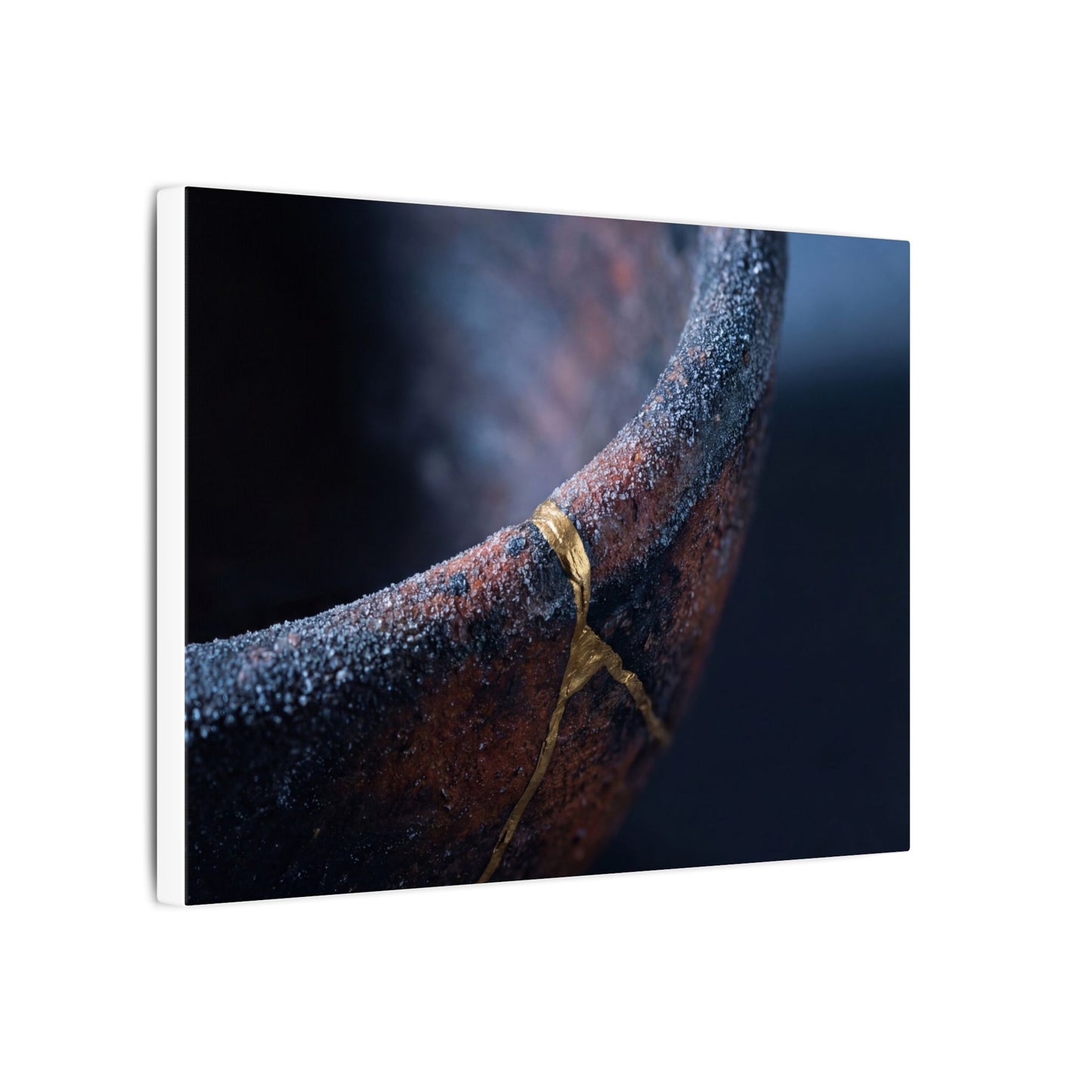 Artful Ceramic Bowl Canvas Art - Broken Beauty Kintsugi