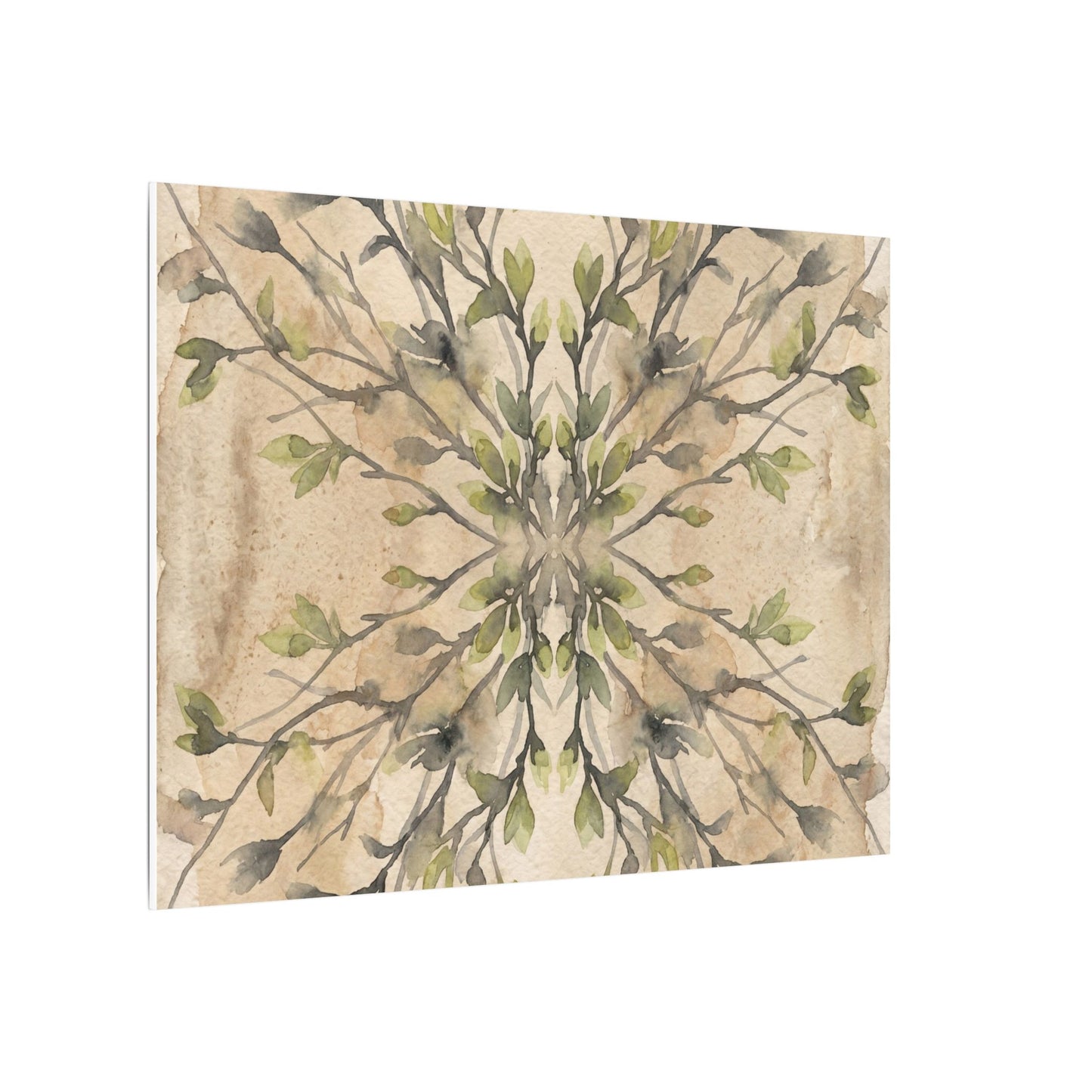 Shibui Shadow Play Canvas Art - Japandi Watercolor