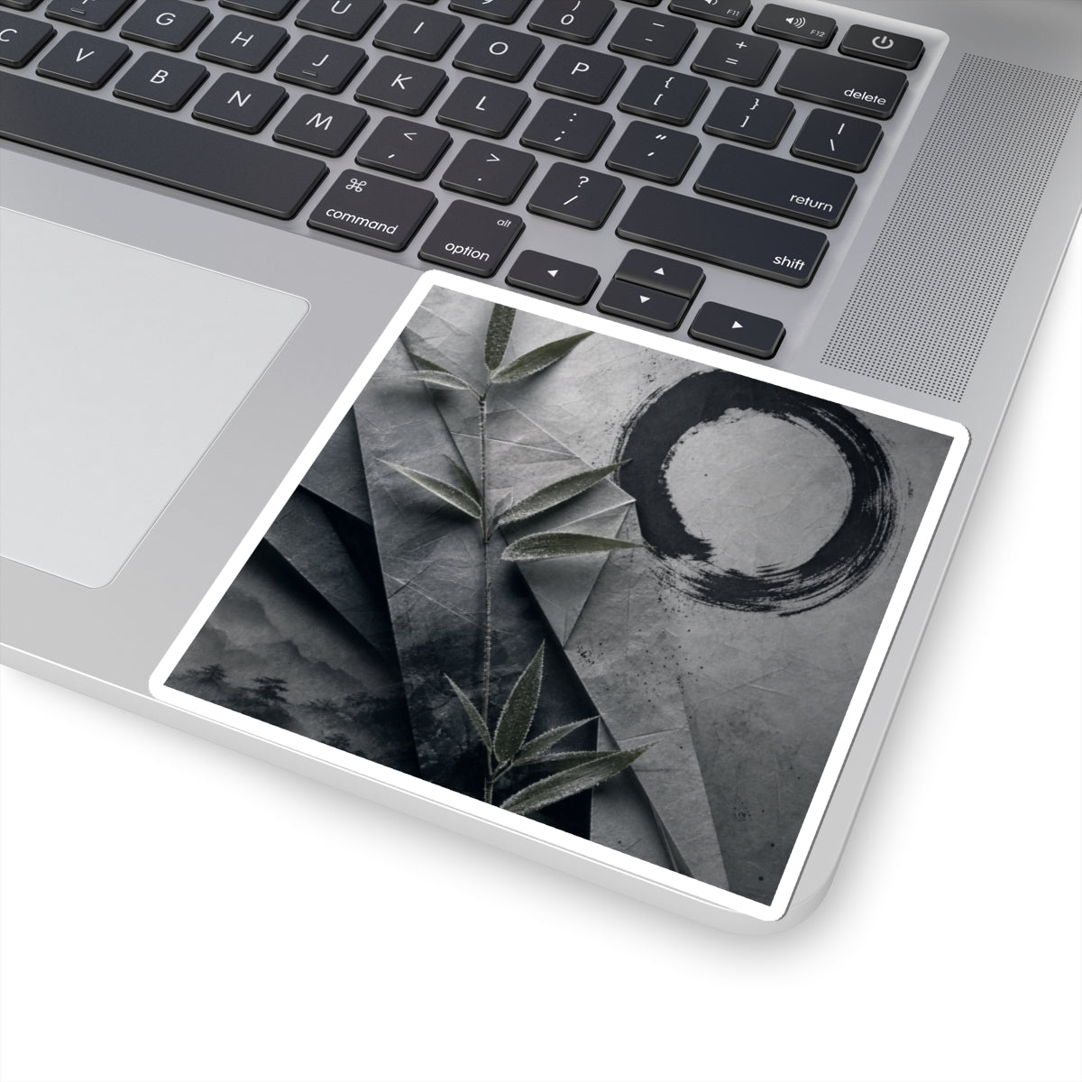 Winter Paper Fold Enso Sticker | Calm Decor