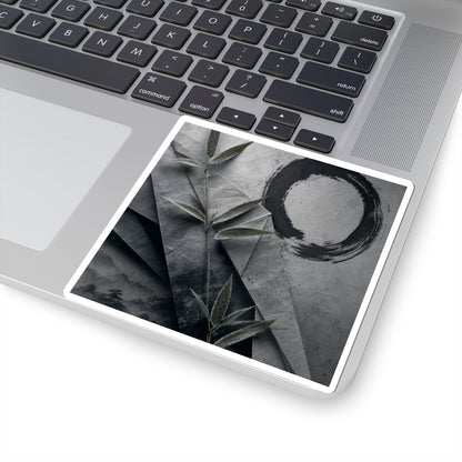 Winter Paper Fold Enso Sticker | Calm Decor