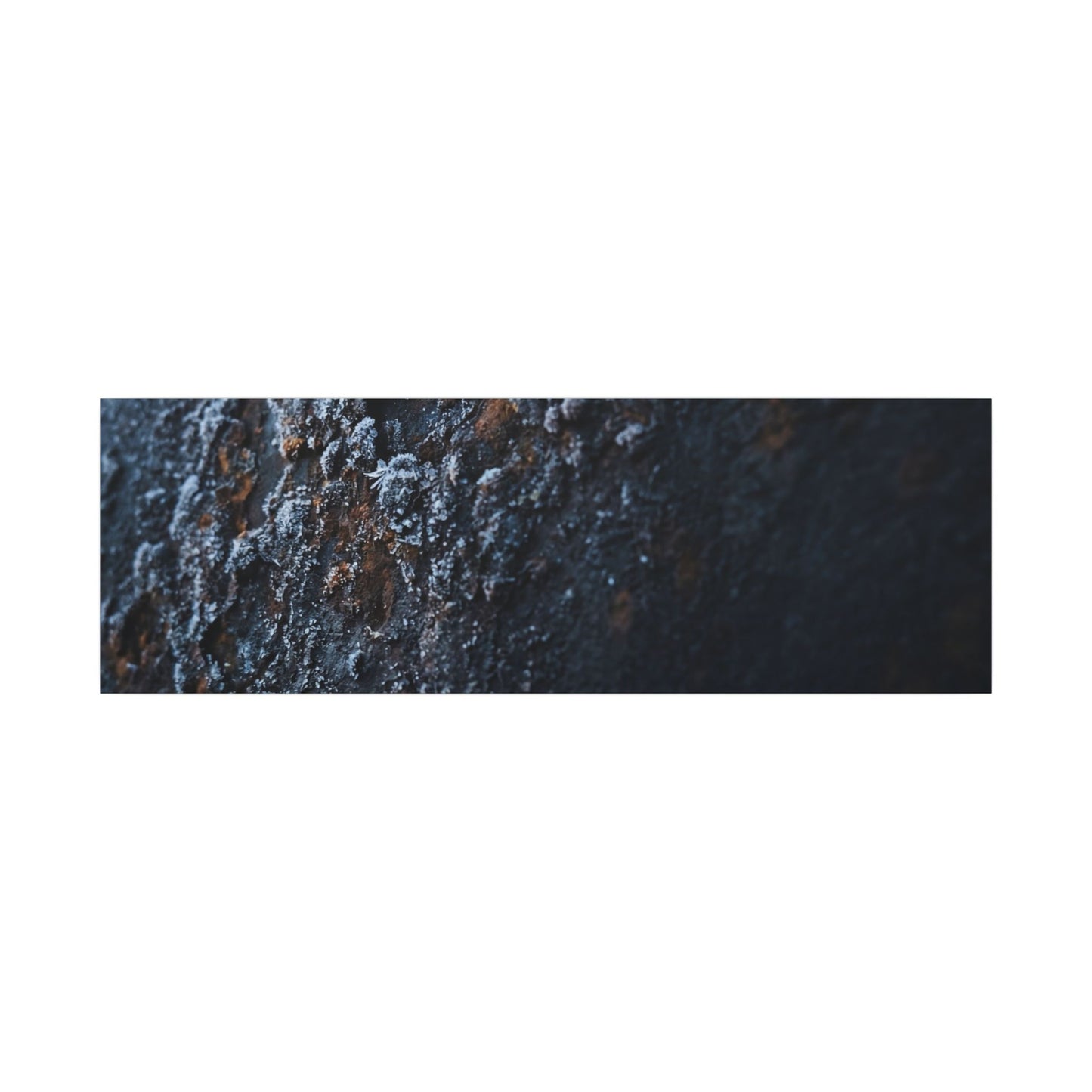 Rust Patina Canvas Art | Winter Dark Japandi Shadow Zen Art
