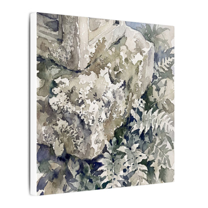 Stone Lantern Watercolor Canvas Art | Elegant Japandi Art