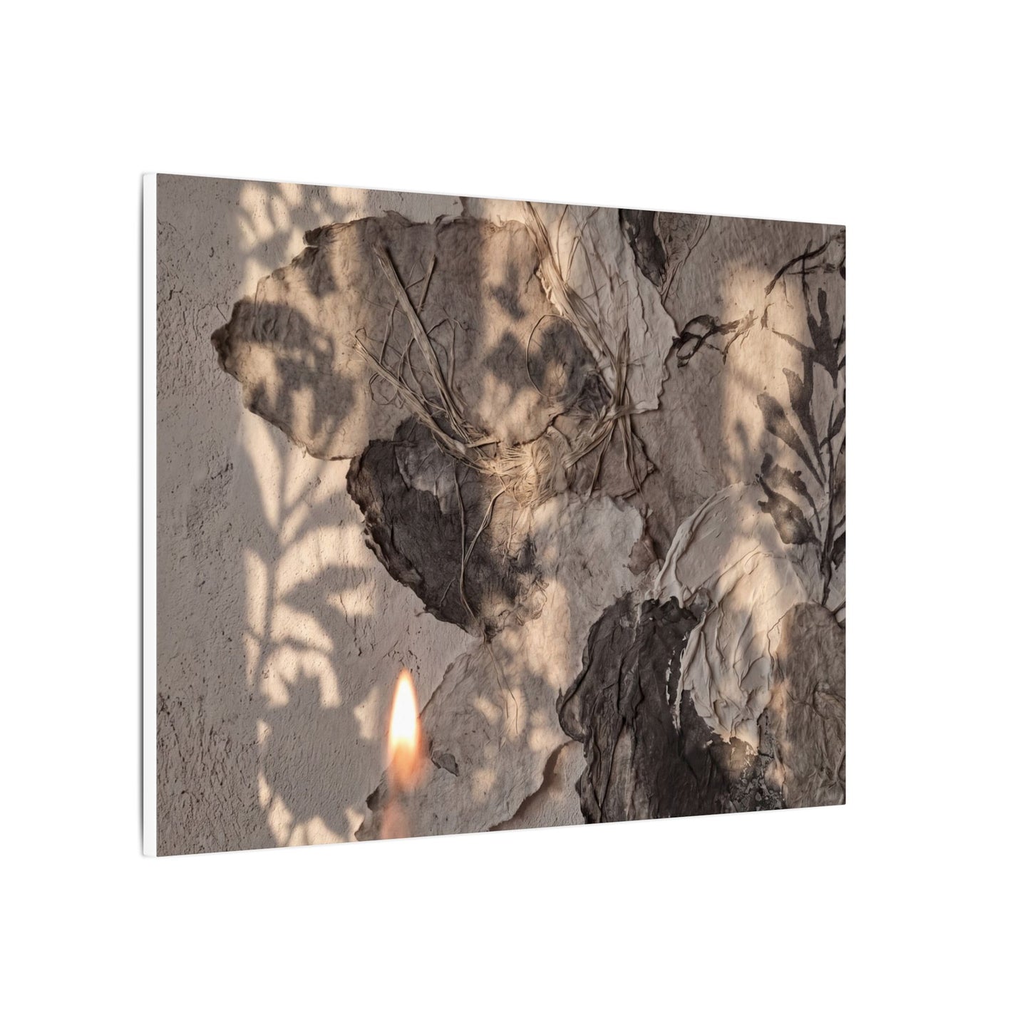 Shadow Play Summer Canvas Art | Japandi Elegant Design