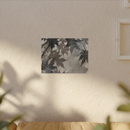 Shadow Play Texture Canvas Art | Cozy Japandi Art