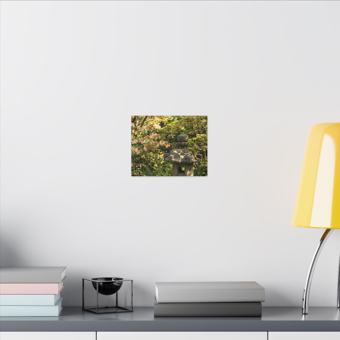 Spring Stone Lantern Gold Repair Canvas Art | Beautiful Decor