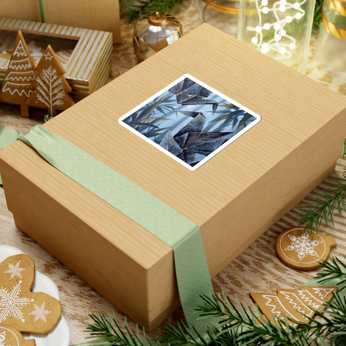 Paper Fold Summer Sticker | Kintsugi Artful Design Art Print