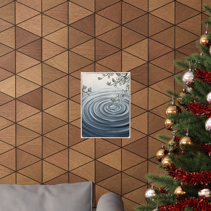 Water Ripple Spring Wall Art Print | Zen Peaceful Design