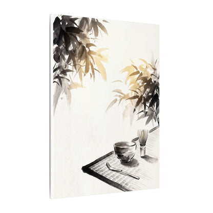 Tea Ceremony Sumi E Canvas Art | Serene Zen Art