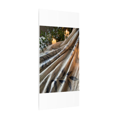 Fukinsei Silk Drape Canvas Art - Japandi Japanese Pattern