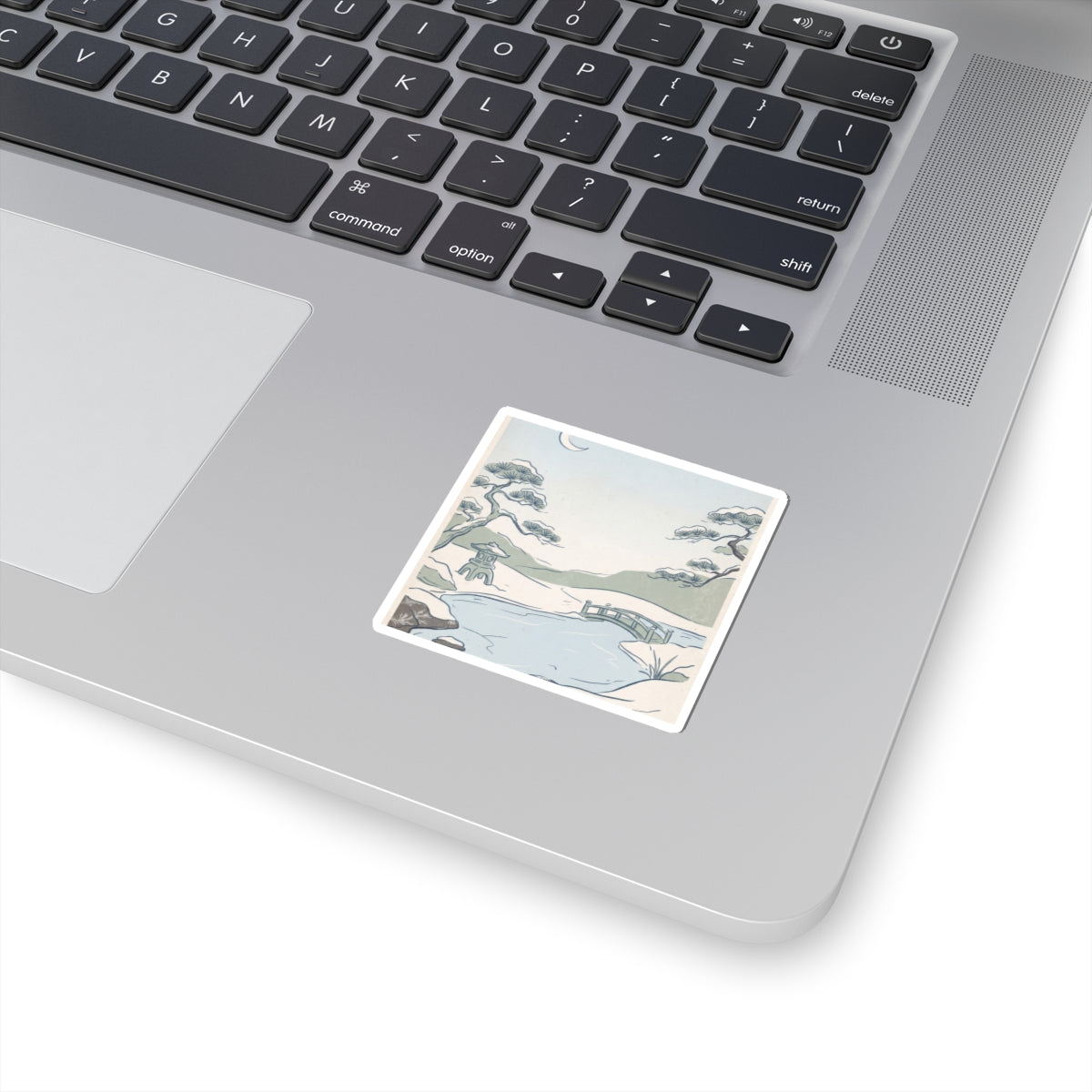Ma Moonlit Garden Sticker - Japandi Minimal Line