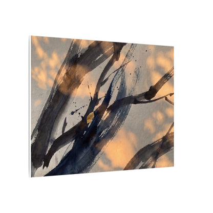 Datsuzoku Ink Brushstroke Canvas Art - Dark Japandi Shadow Zen